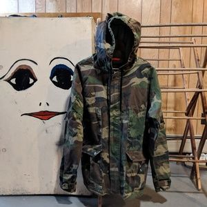 Zara 1975 Original Denim Medium Men's Jacket Camo